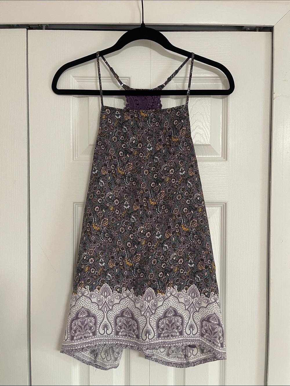 Floral Purple Shirt - L